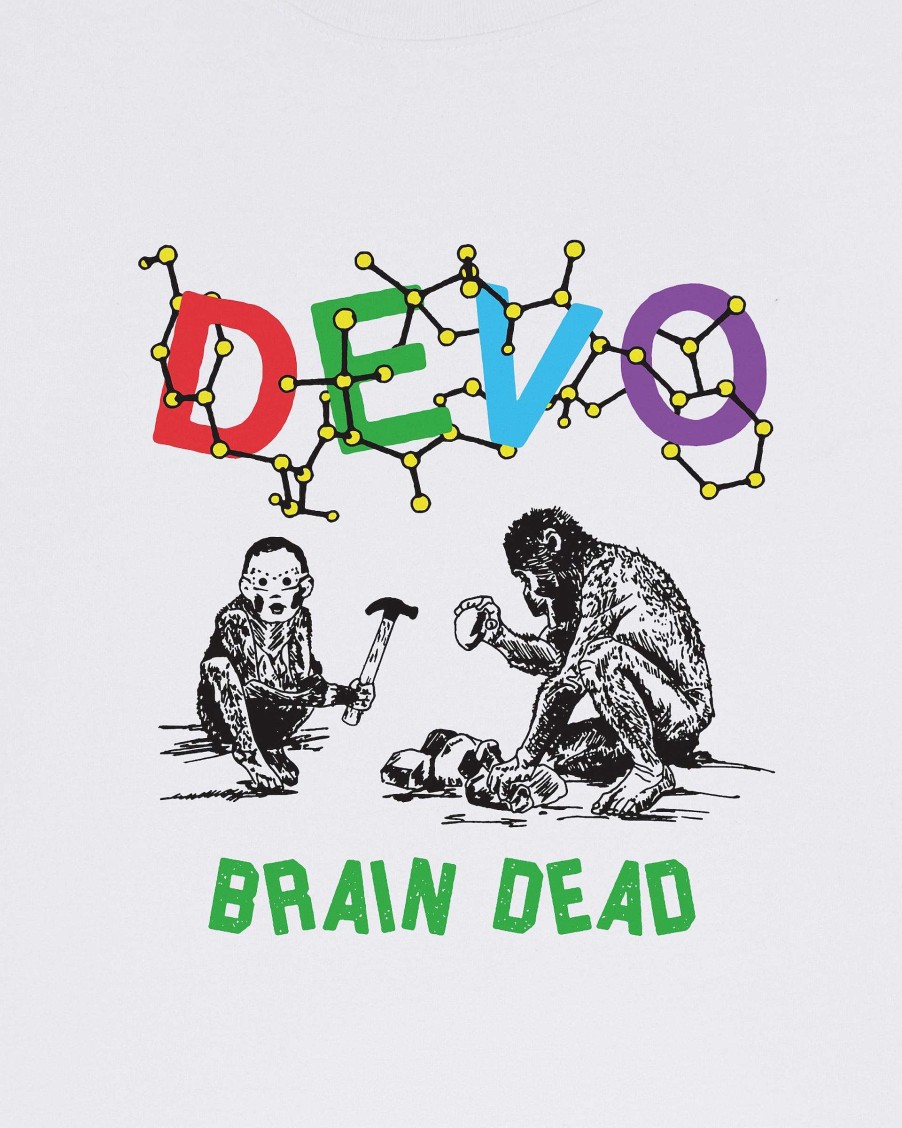 T-Shirt | Brain Dead Brain Dead X Devo Booji Dna T-Shirt White