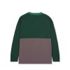 Lange Mouw | Brain Dead Embroidered Long Sleeve Football Shirt Forest Green