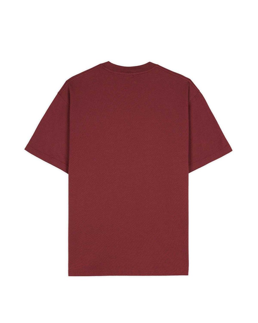 T-Shirt | Brain Dead Biomechanic Bouldering T-Shirt Maroon