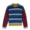 Trui | Brain Dead Blurry Lines Alpaca Crewneck Sweater Multi