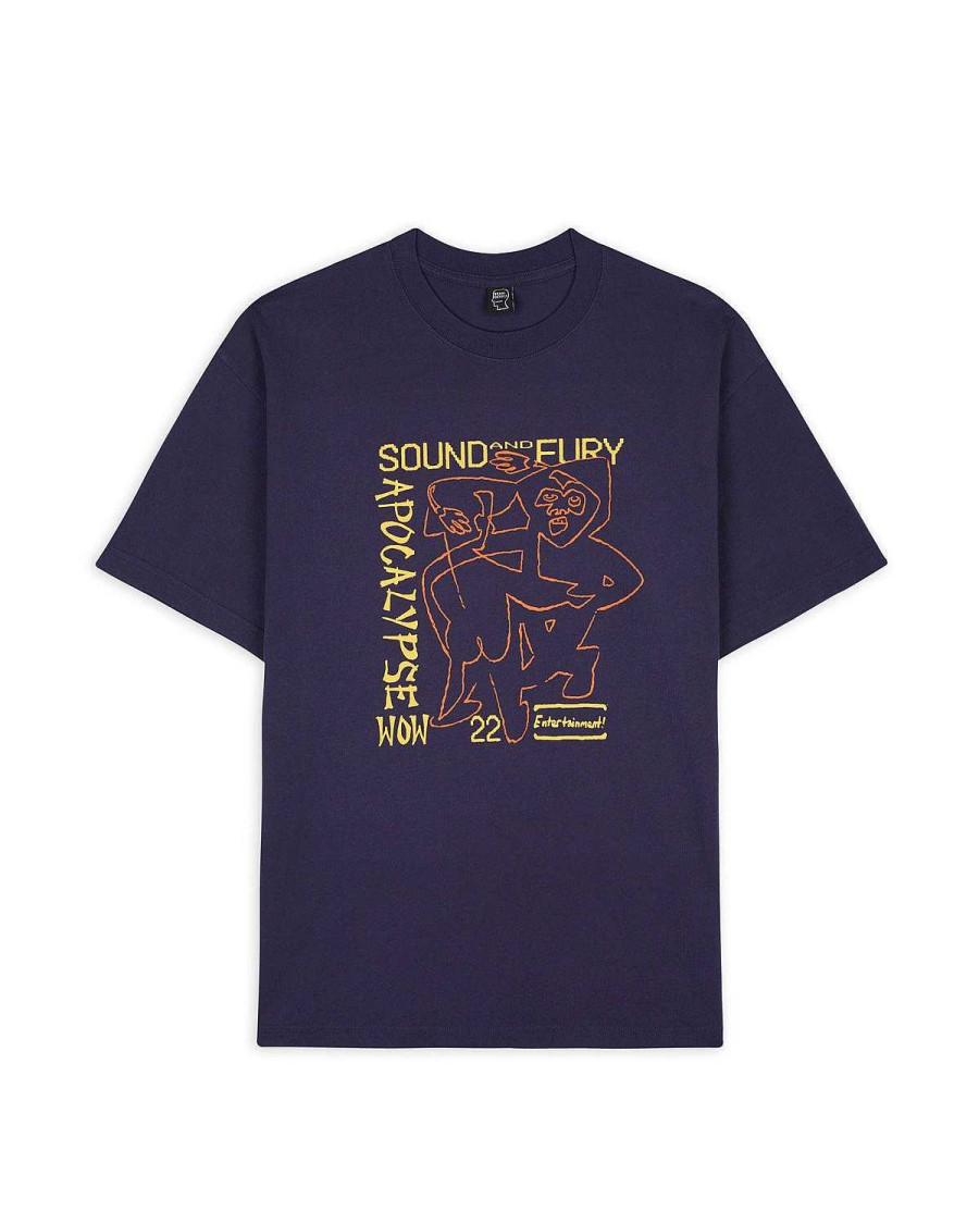 T-Shirt | Brain Dead Brain Dead Sound & Fury Lineup T-Shirt Navy