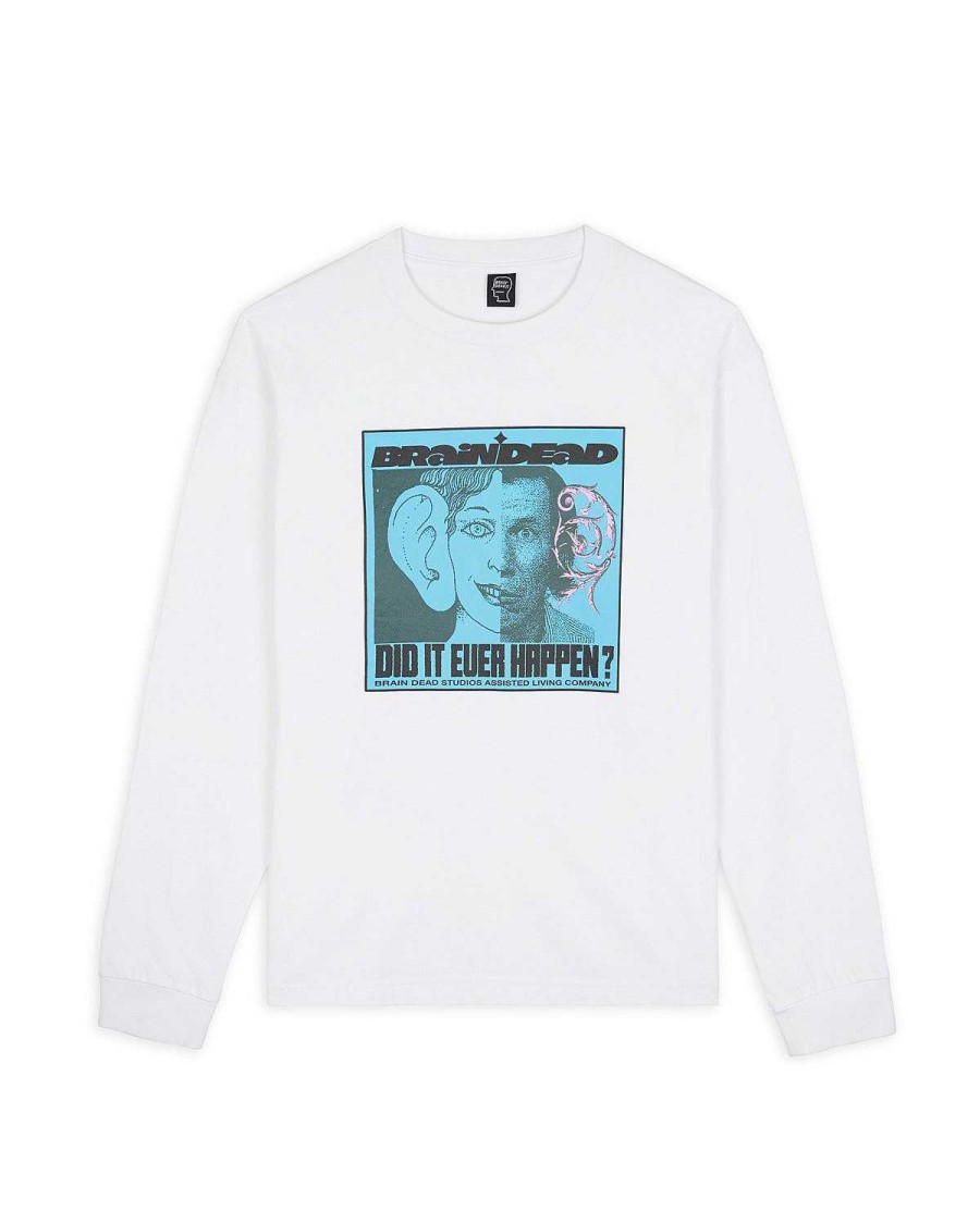 Lange Mouw | Brain Dead Did It Ever Happen Long Sleeve White