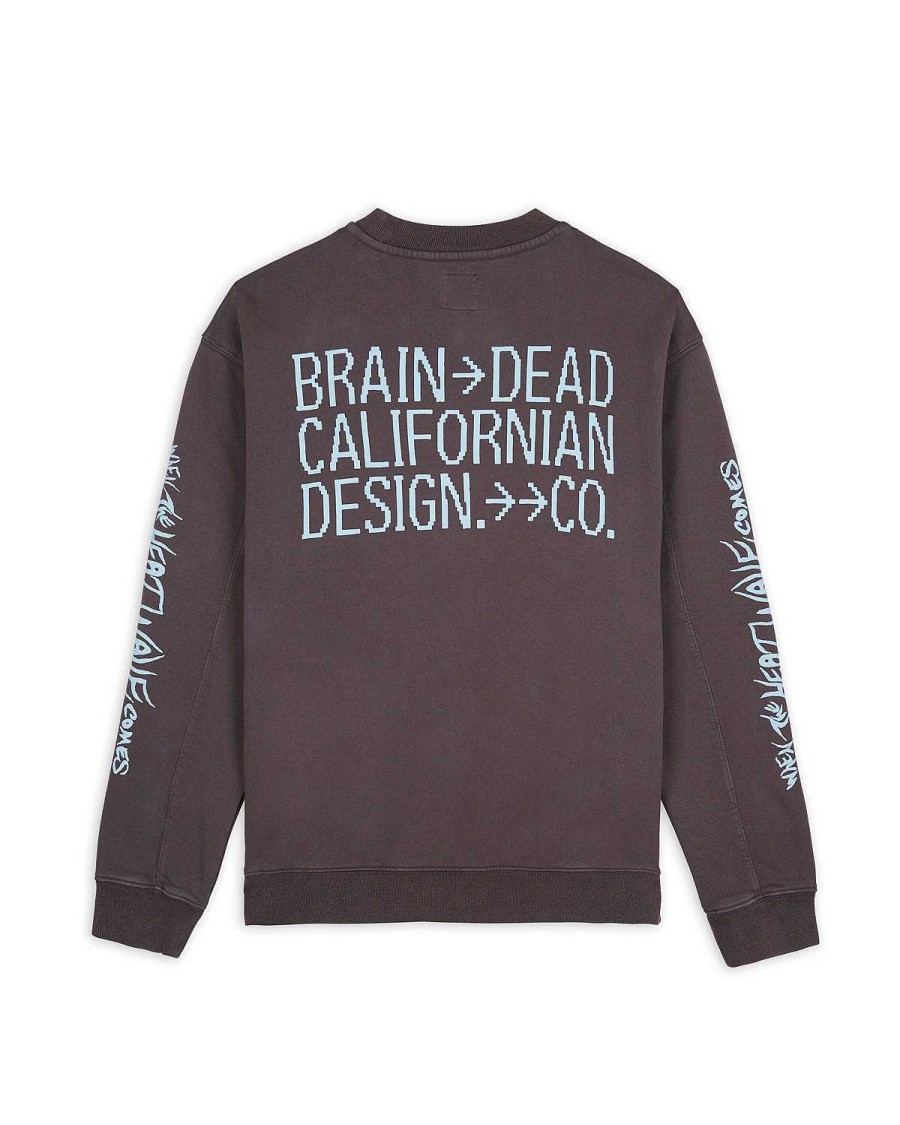 Sweatshirt | Brain Dead Electronic Attack Crewneck Gray