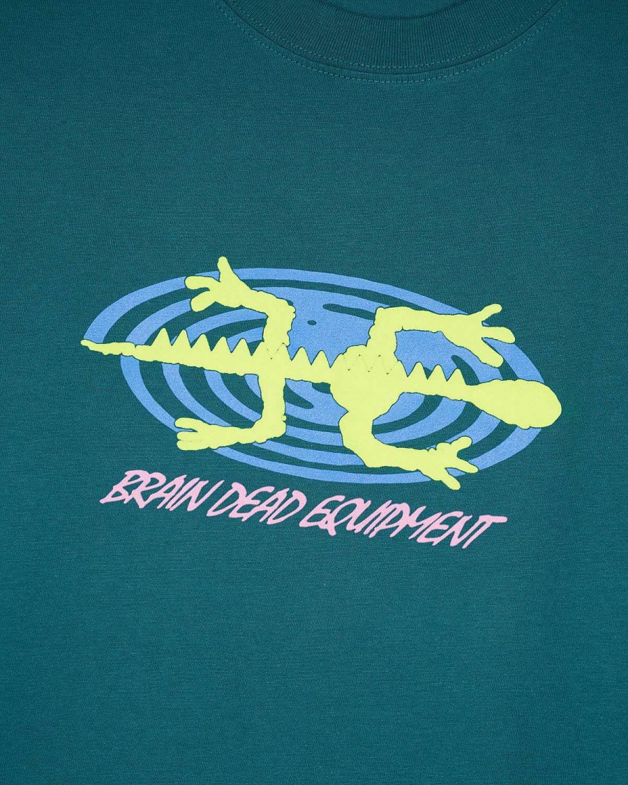 T-Shirt | Brain Dead Brain Dead Equipment Lizard Spiral T-Shirt Green