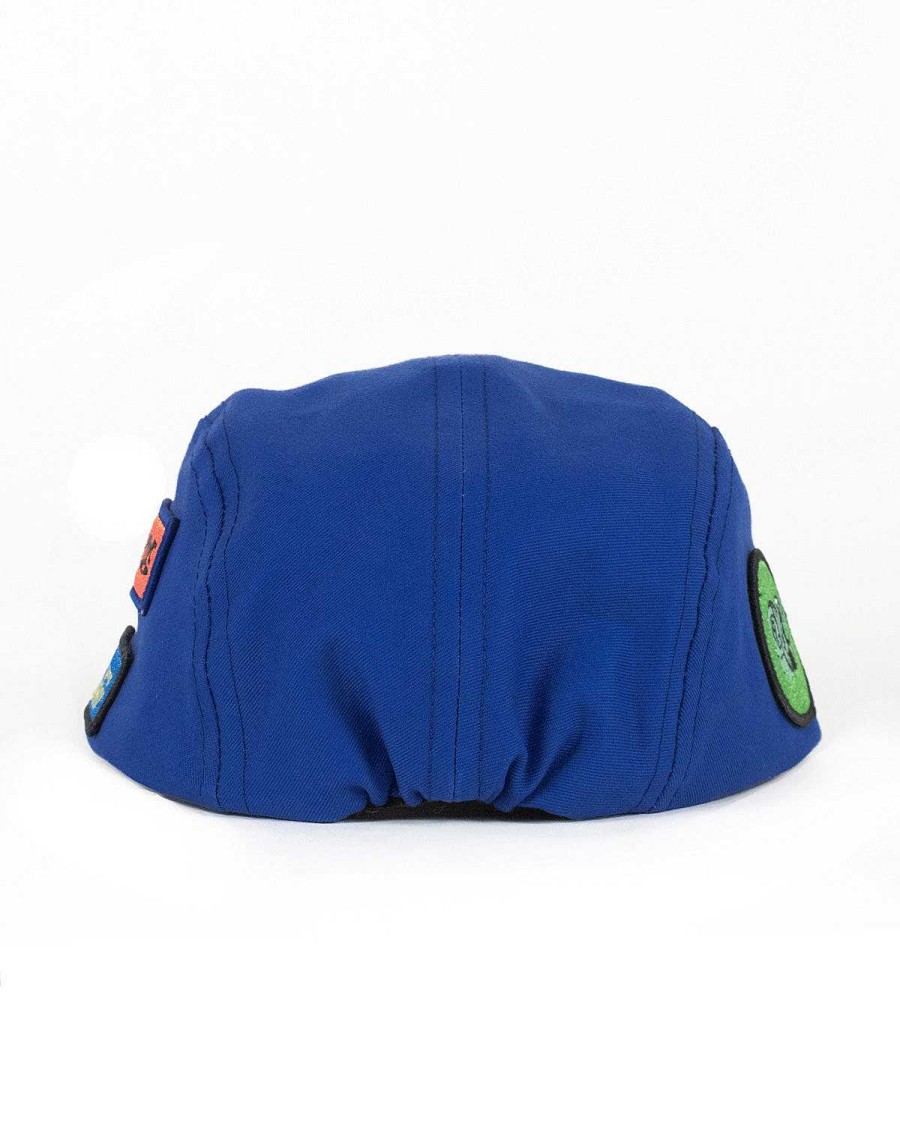 Hoed | Brain Dead Brain Dead X Peter Sutherland Organic Solutions Long Brim Sport Hat Royal Blue