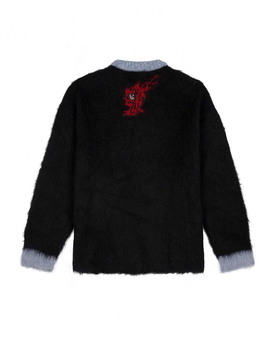 Trui | Brain Dead Brain Dead X Nba Miami Heat Alpaca Sweater Black