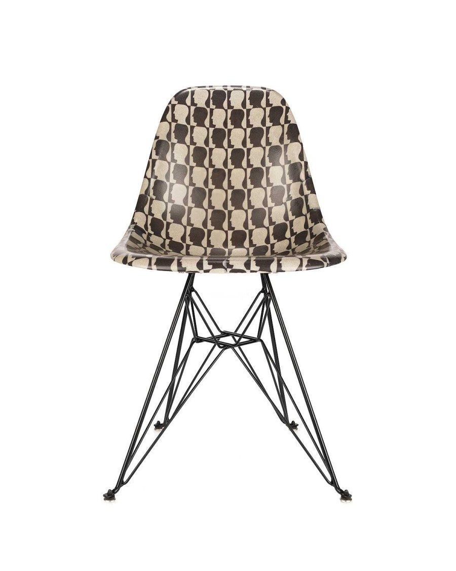 Stoel | Brain Dead Brain Dead X Modernica Checkered Logohead Case Study® Furniture Shell Chair Black