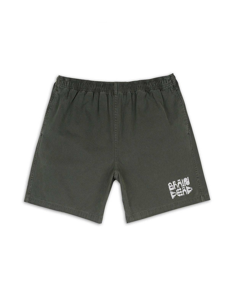 Korte Broek | Brain Dead Pigment Core Short Washed Black