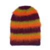 Hoed | Brain Dead Boxy Stripe Knit Beanie Orange Multi