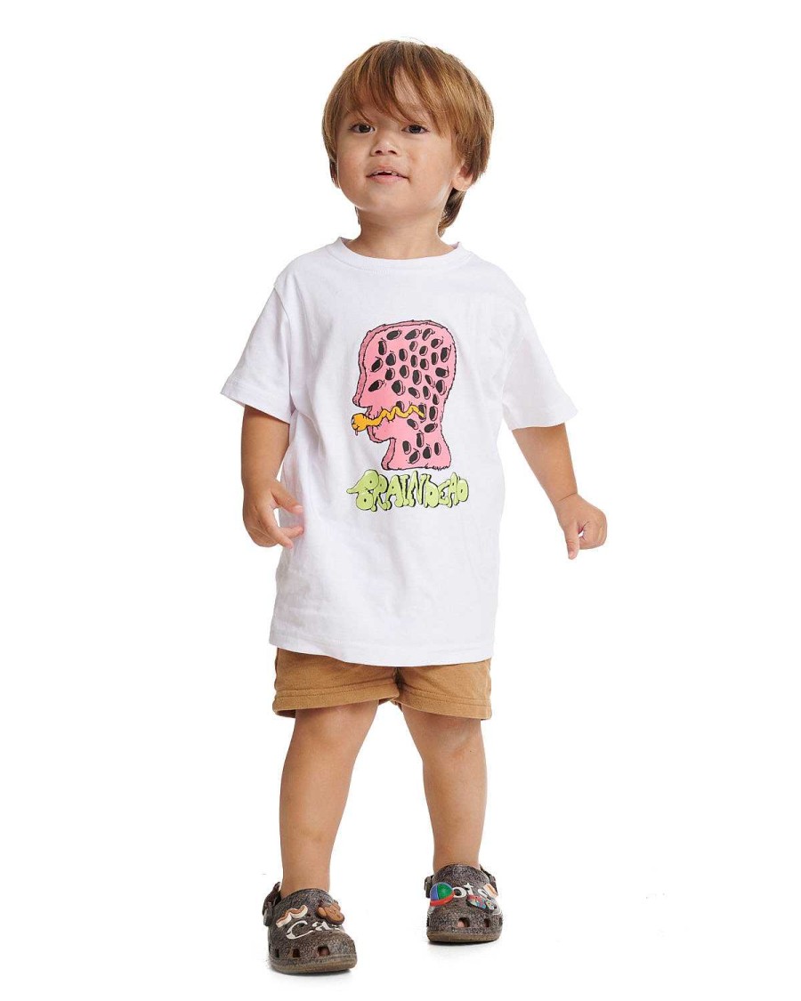 T-Shirt | Brain Dead Worm Hole Kids T-Shirt White