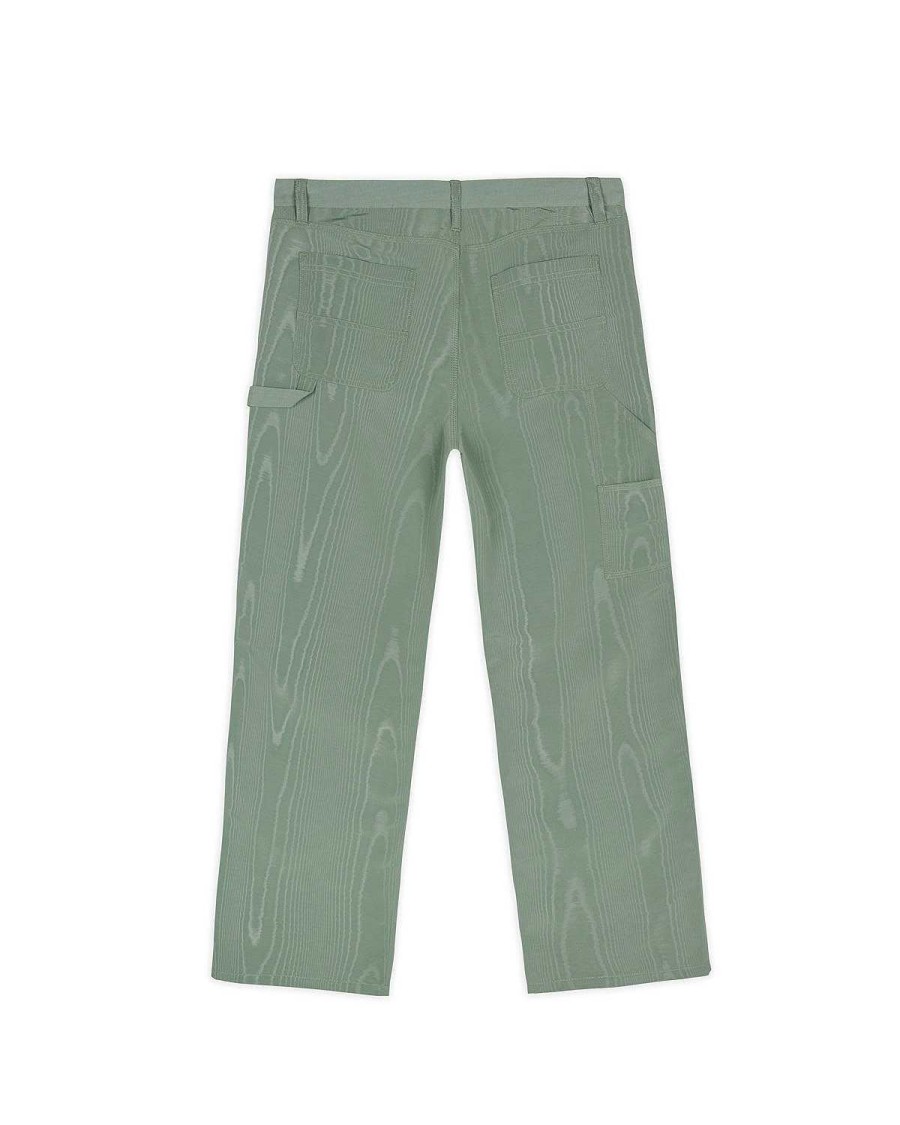 Hijgen | Brain Dead Moire Double Knee Utility Pant Seafoam