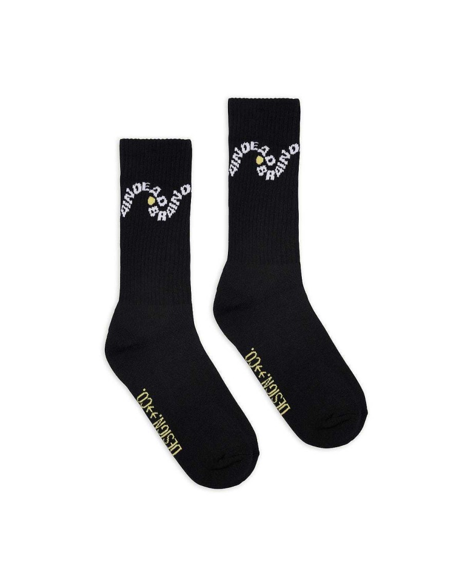 Sokken | Brain Dead Bd Waves Sock Black