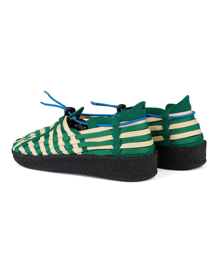 Schoenen | Brain Dead Women'S Malibu Latigo Woven Shoe Green/Natural/Black