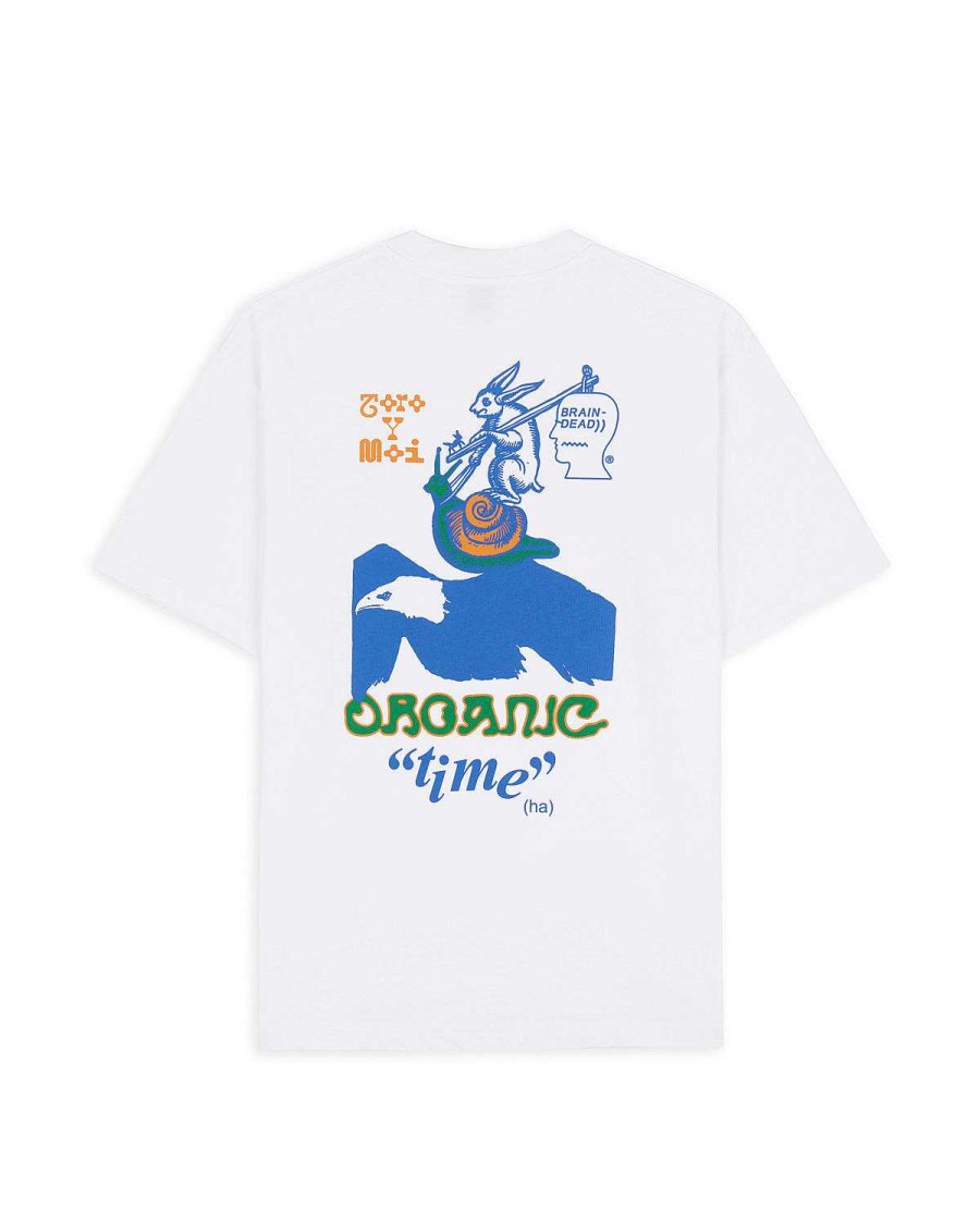 T-Shirt | Brain Dead Brain Dead X Toro Y Moi Organic Time Tee White