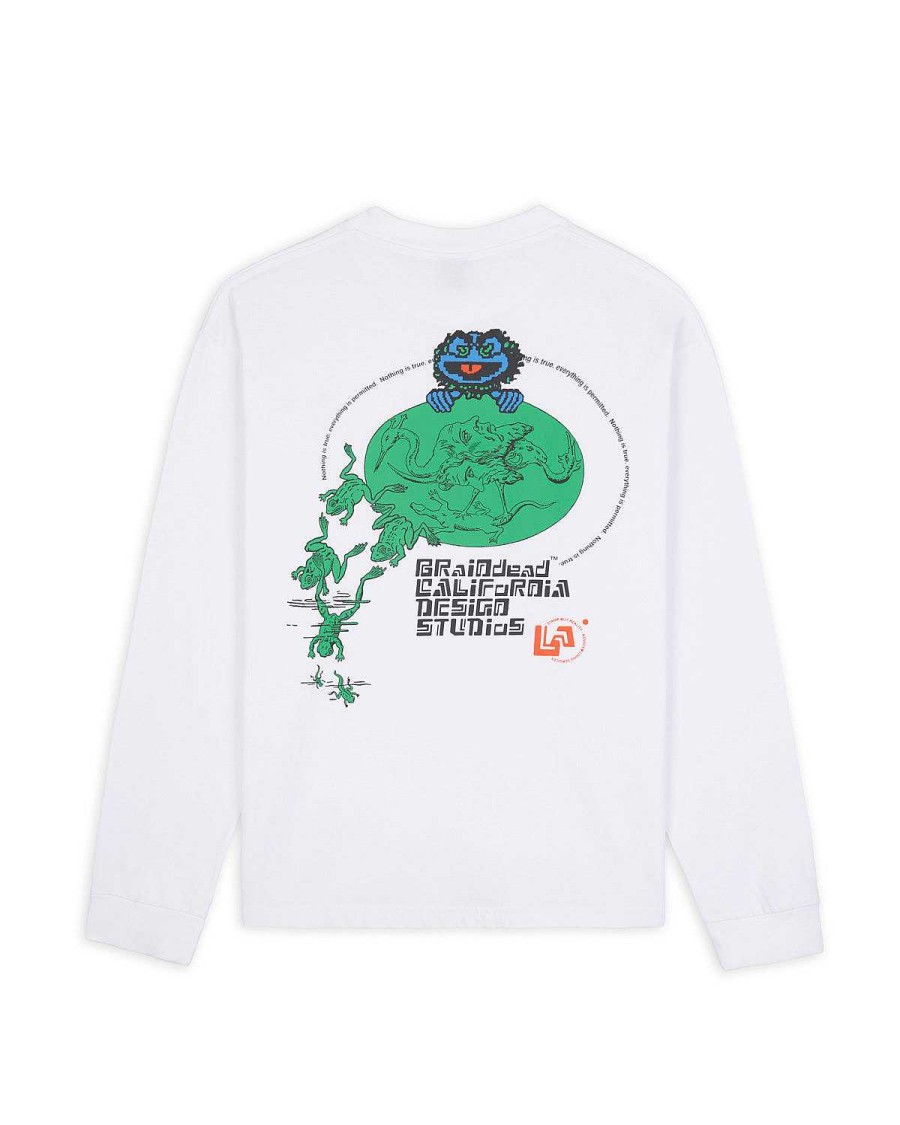 Lange Mouw | Brain Dead Permit Everything Long Sleeve White