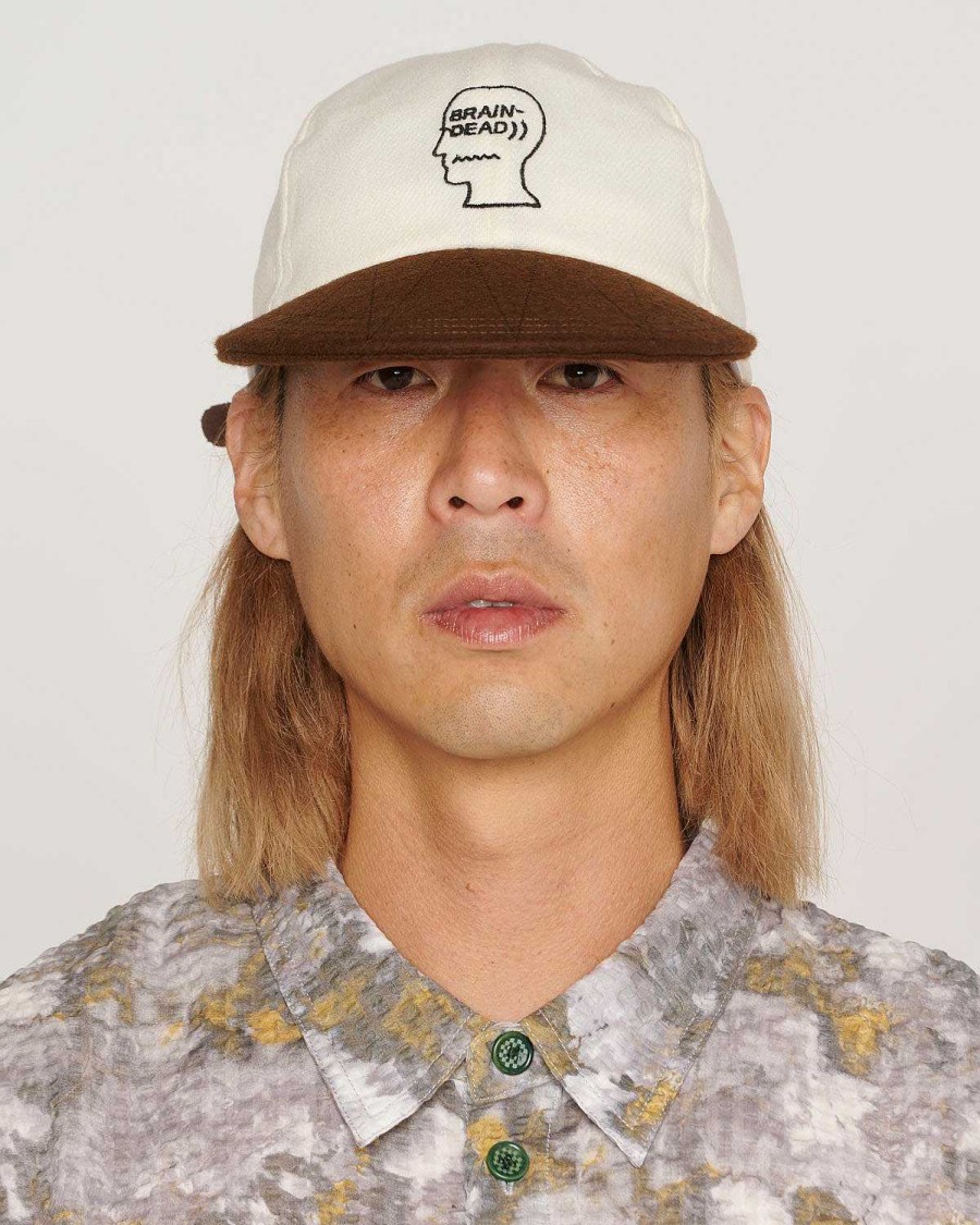 Hoed | Brain Dead Flannel Spring Training Hat Creme