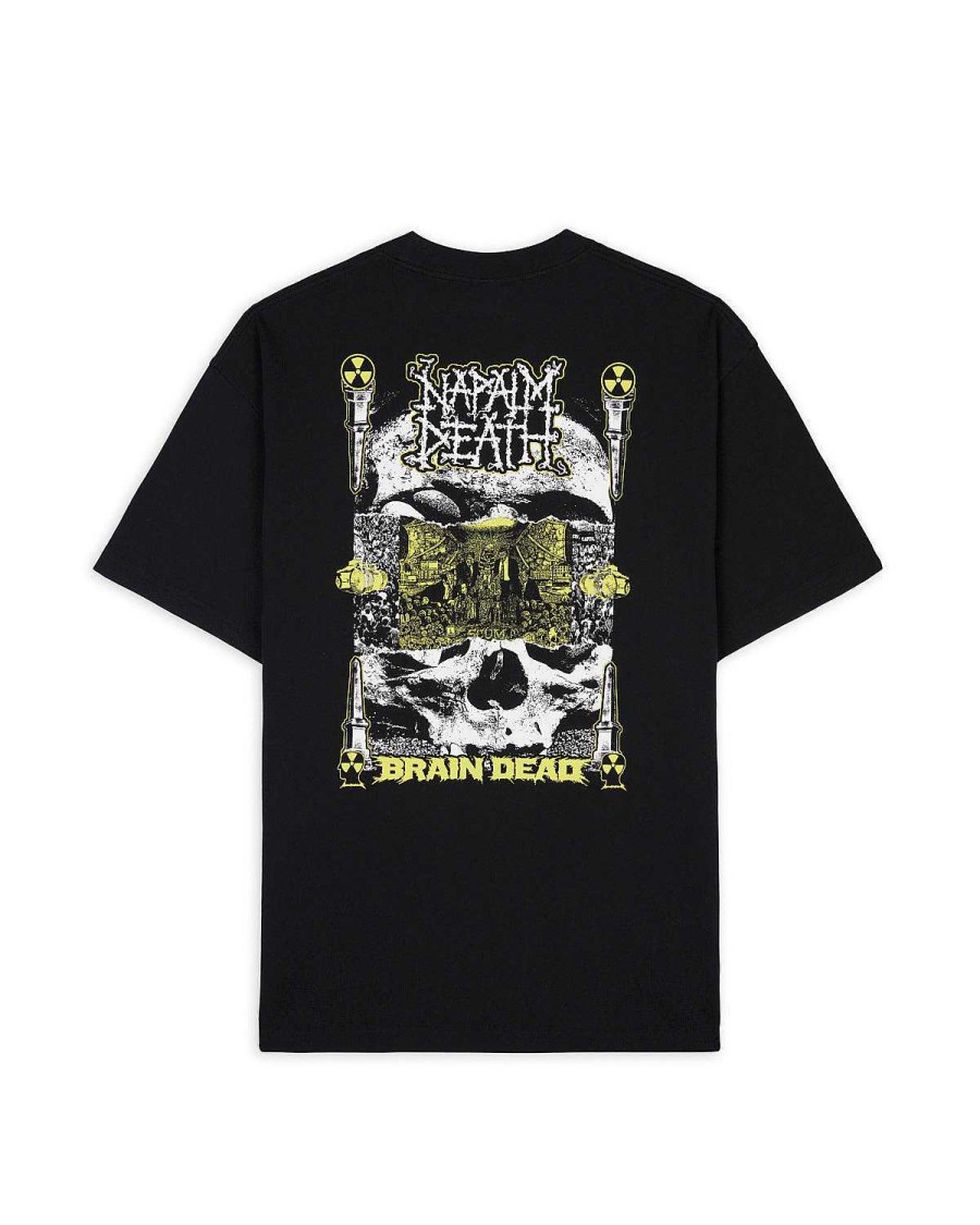 T-Shirt | Brain Dead Brain Dead X Napalm Death Nuclear Scum T-Shirt Black