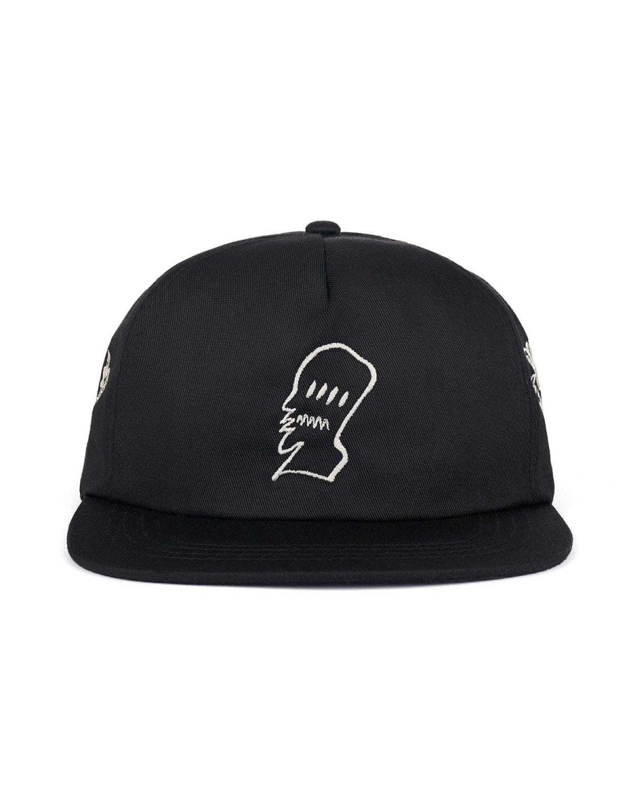 Hoed | Brain Dead 4 Dot Logo Cap Black