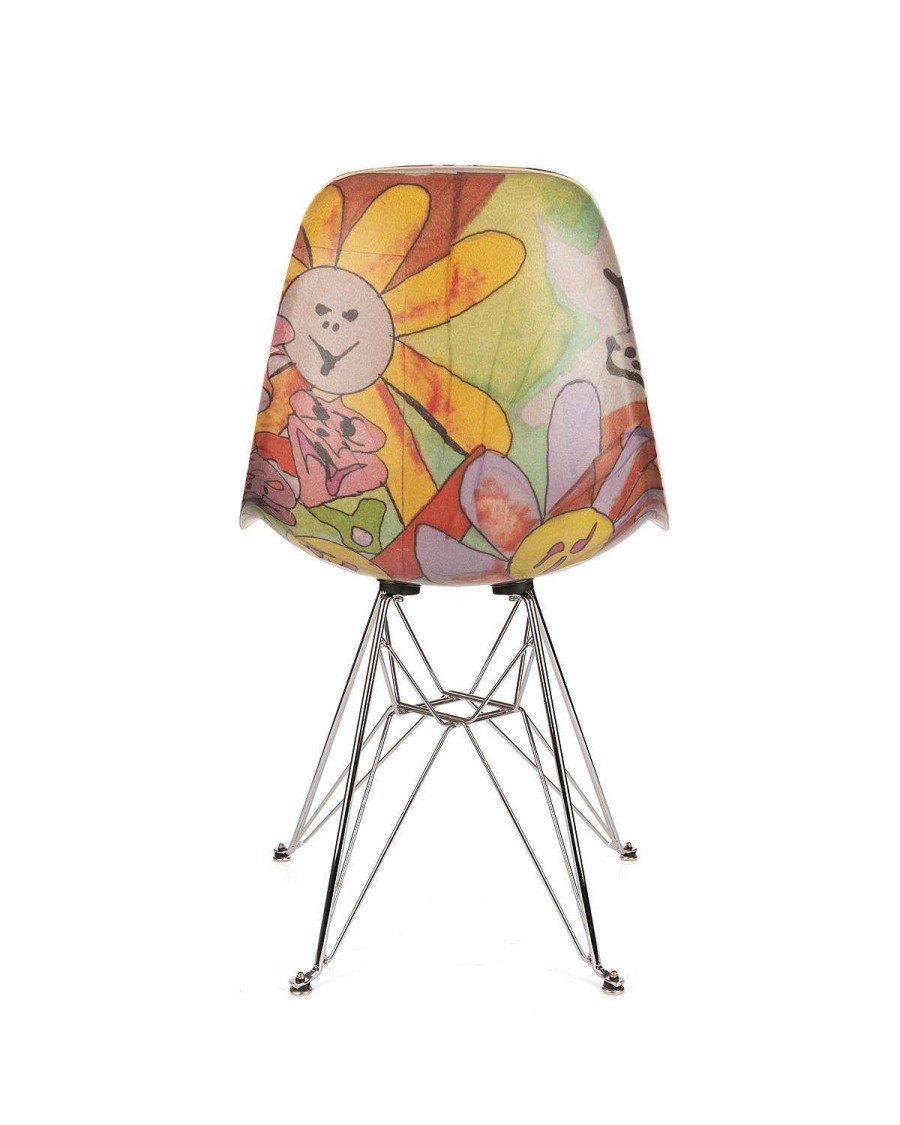 Stoel | Brain Dead Brain Dead X Modernica Leomi Sadler "Puzzle Flowers Harvest" Case Study® Furniture Shell Chair Multi