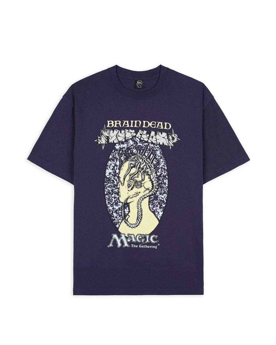 T-Shirt | Brain Dead Brain Dead X Magic: The Gathering Skullclamp T-Shirt Navy