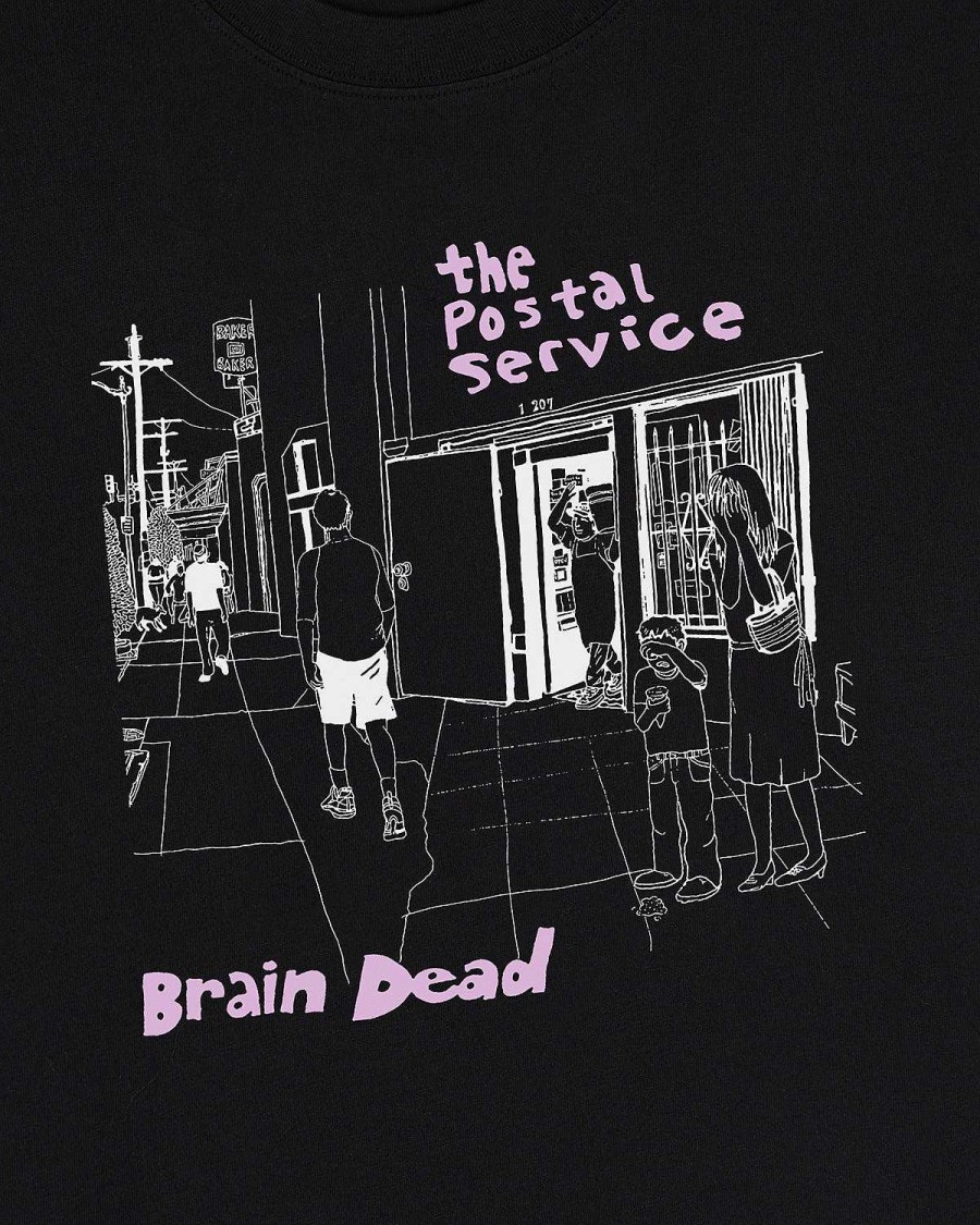 T-Shirt | Brain Dead Brain Dead X The Postal Service T-Shirt Black