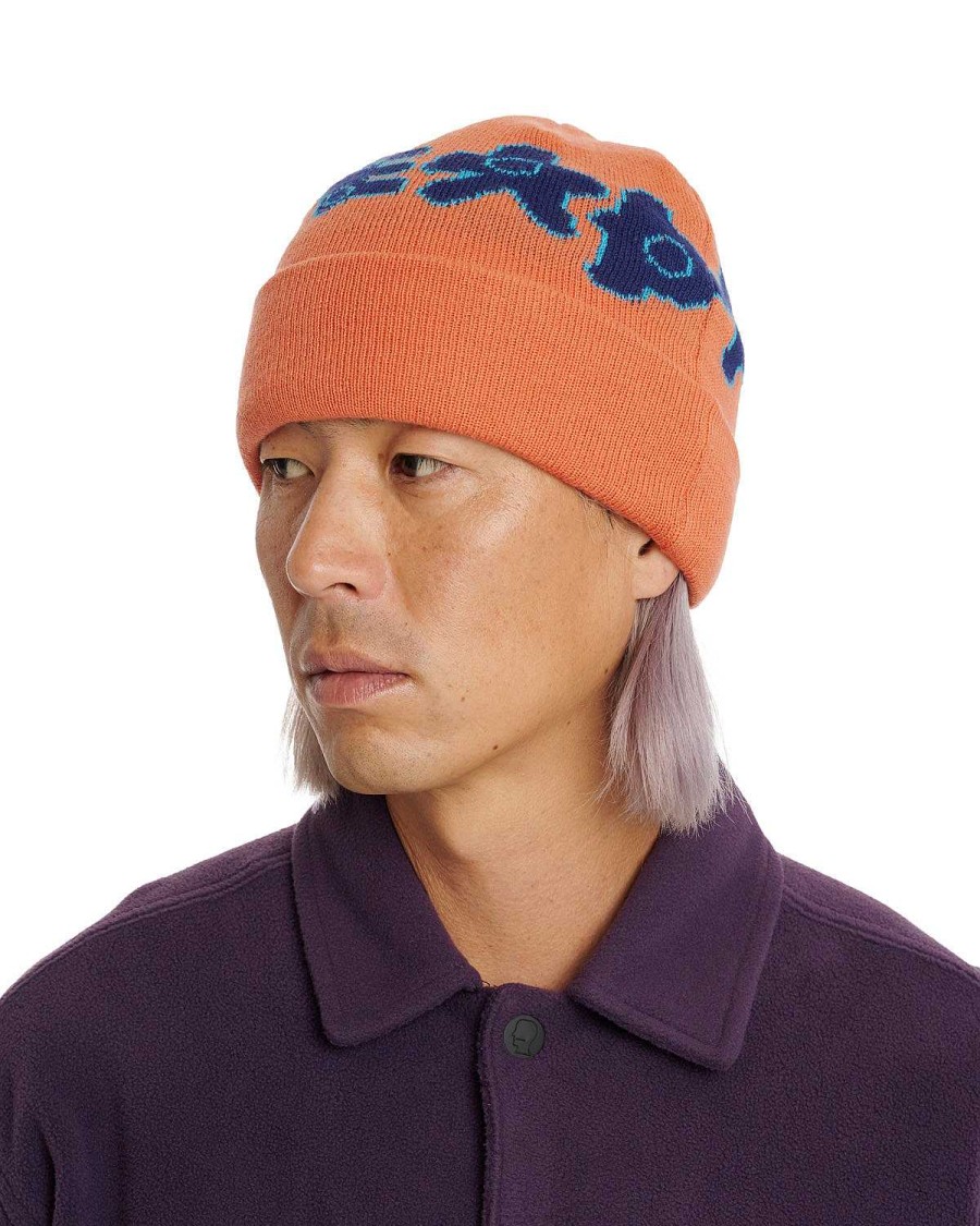 Hoed | Brain Dead Amoeba Wool Beanie Burnt Orange