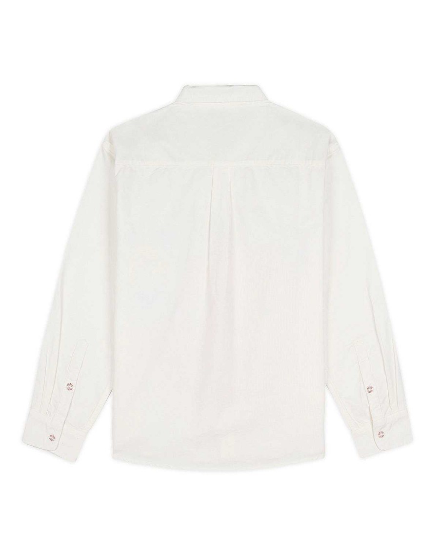 Shirt | Brain Dead Gaspar Bad Apple Long Sleeve Button Up White