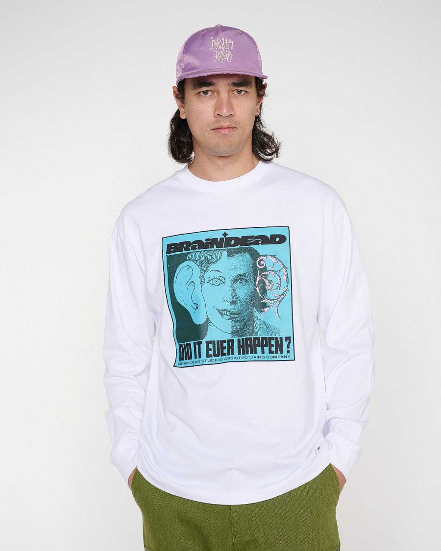 Lange Mouw | Brain Dead Did It Ever Happen Long Sleeve White