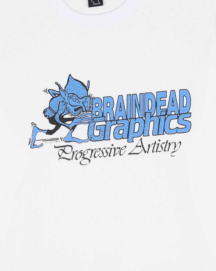 T-Shirt | Brain Dead Progressive Artistry T-Shirt White