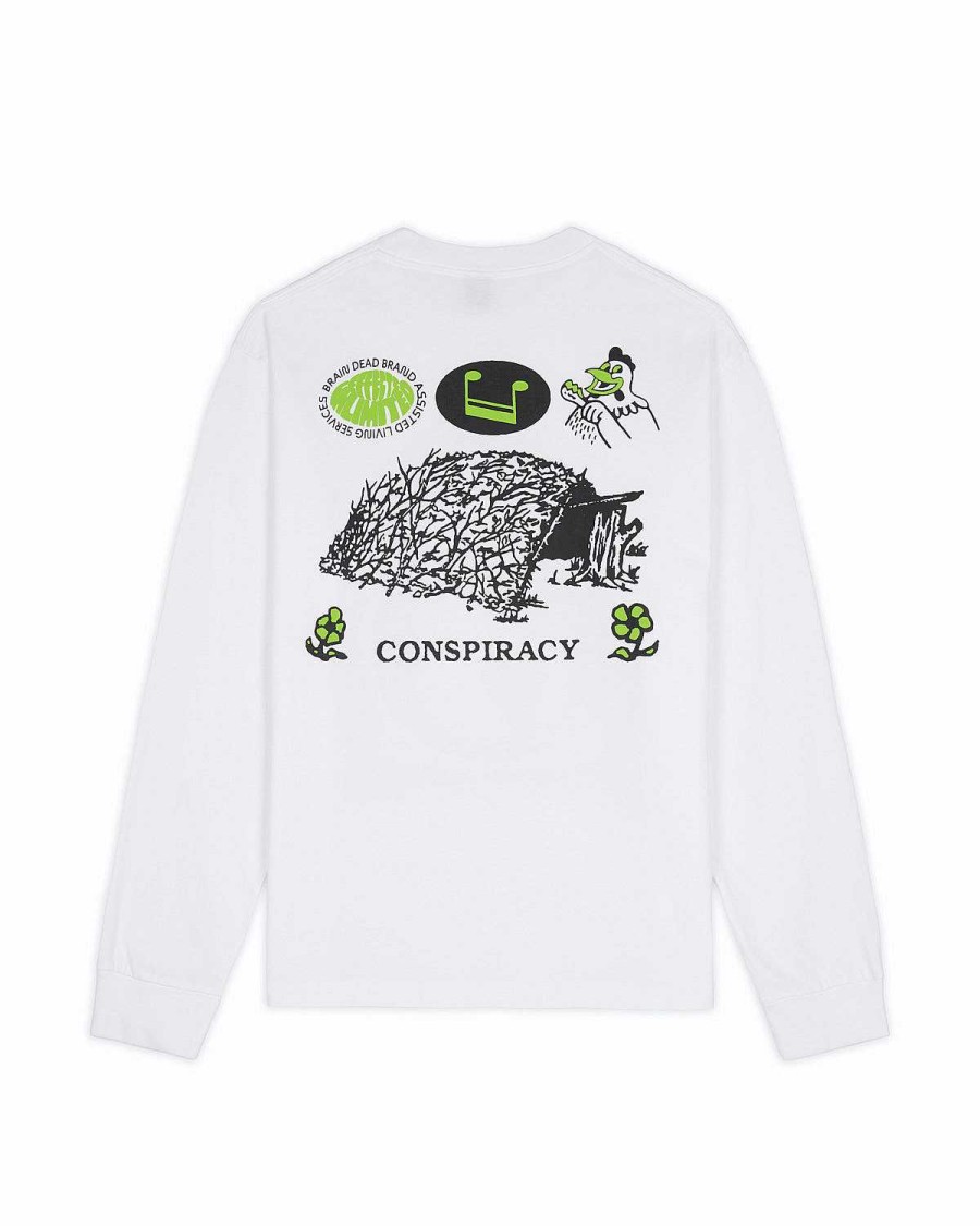 Lange Mouw | Brain Dead Conspiracy Long Sleeve White