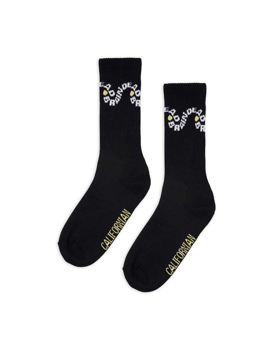 Sokken | Brain Dead Bd Waves Sock Black