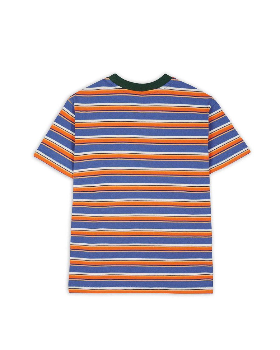 T-Shirt | Brain Dead Classics Striped Baby Tee Orange Multi