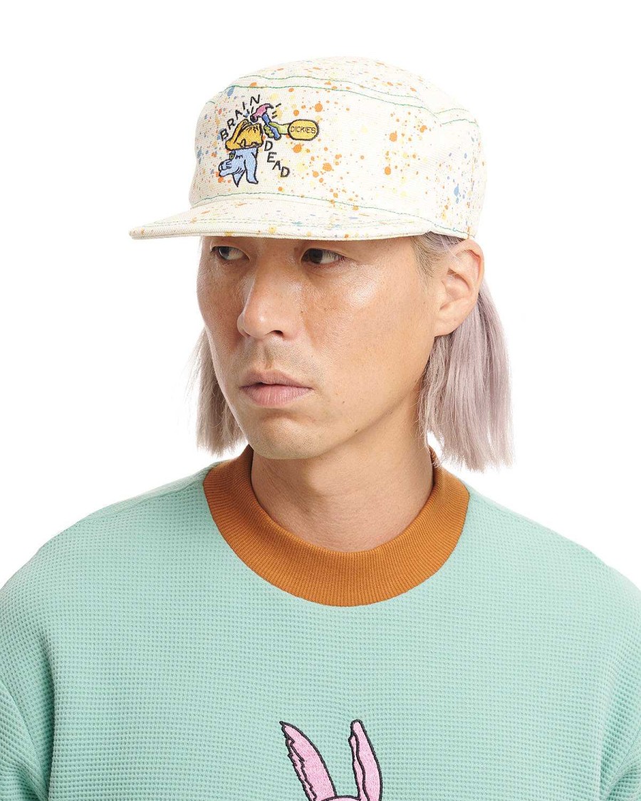 Hoed | Brain Dead Dickies Embroidered Painters Cap White Splatter