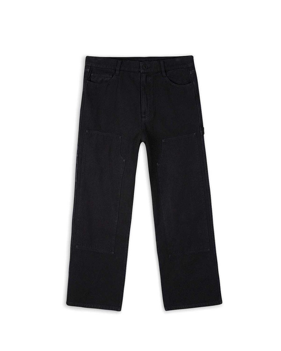 Hijgen | Brain Dead Double Knee Utility Pant Washed Black