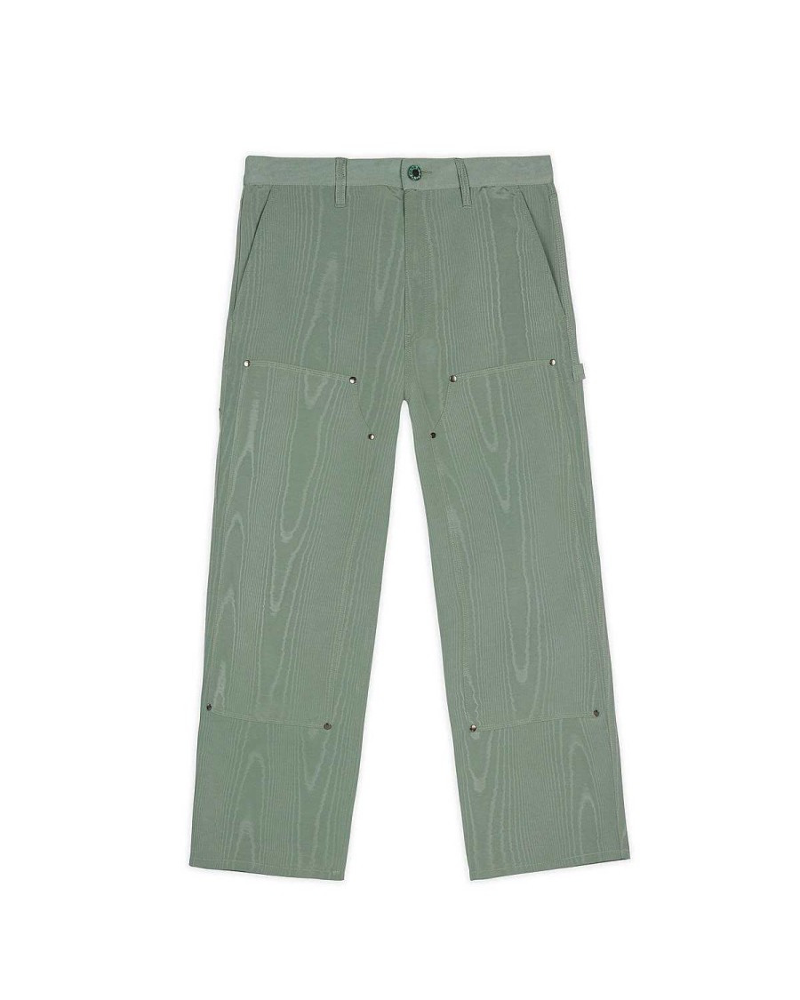 Hijgen | Brain Dead Moire Double Knee Utility Pant Seafoam