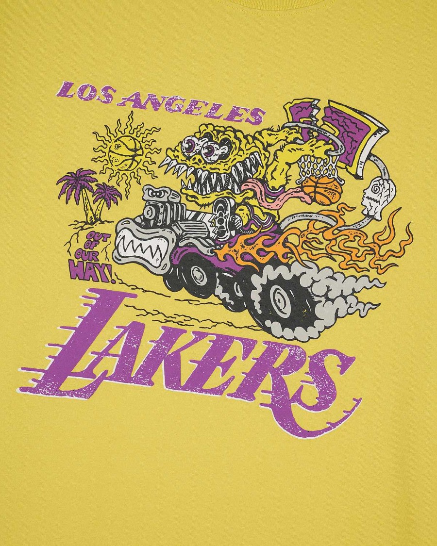 T-Shirt | Brain Dead Brain Dead X Nba Los Angeles Lakers T-Shirt Yellow