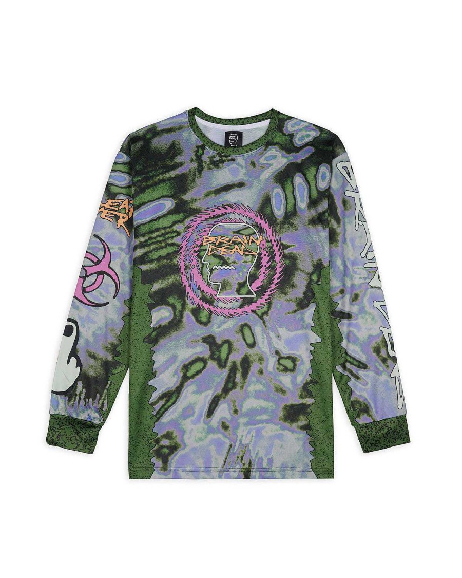 Lange Mouw | Brain Dead Brain Dead Equipment Chaos Team Tech Long Sleeve Green