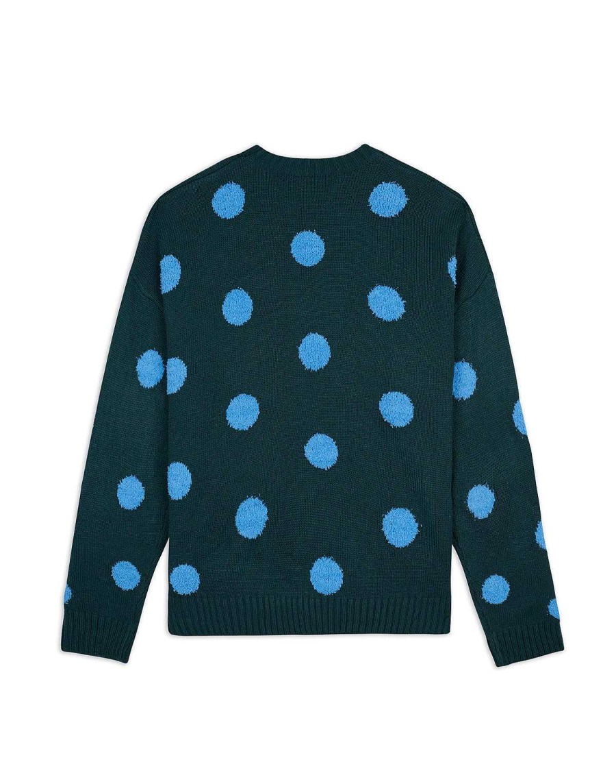 Trui | Brain Dead Polka Pile Crewneck Sweater Mallard