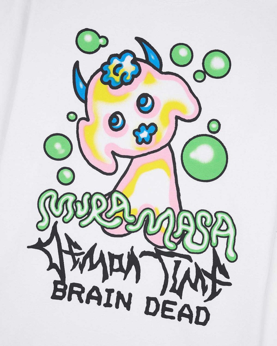 T-Shirt | Brain Dead Brain Dead X Mura Masa Demon Time T-Shirt White