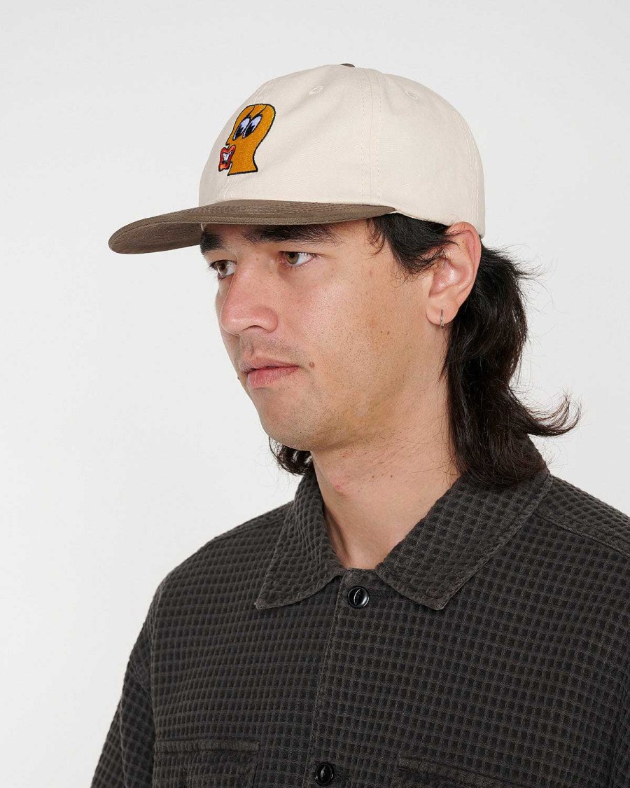 Hoed | Brain Dead Duck Face 6 Panel Hat Natural