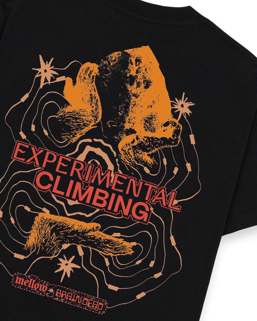 T-Shirt | Brain Dead Brain Dead X Mellow Climbing Topografic T-Shirt Black