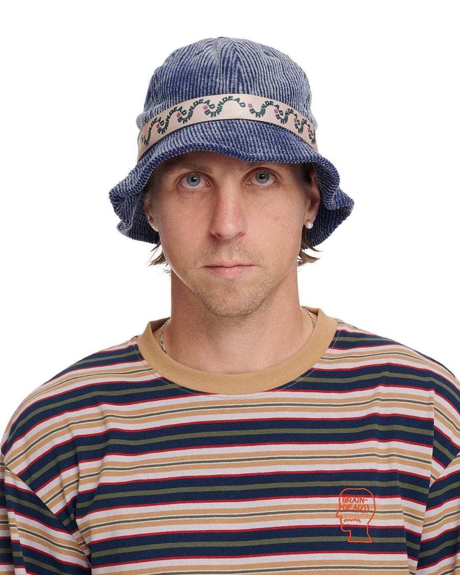 Hoed | Brain Dead Bd Wave Bell Bucket Hat Navy