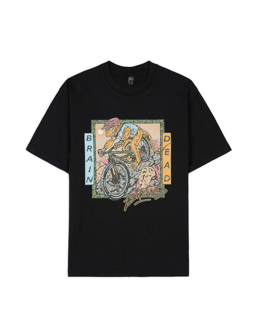 T-Shirt | Brain Dead Brain Dead Equipment Bike Lizard T-Shirt Black