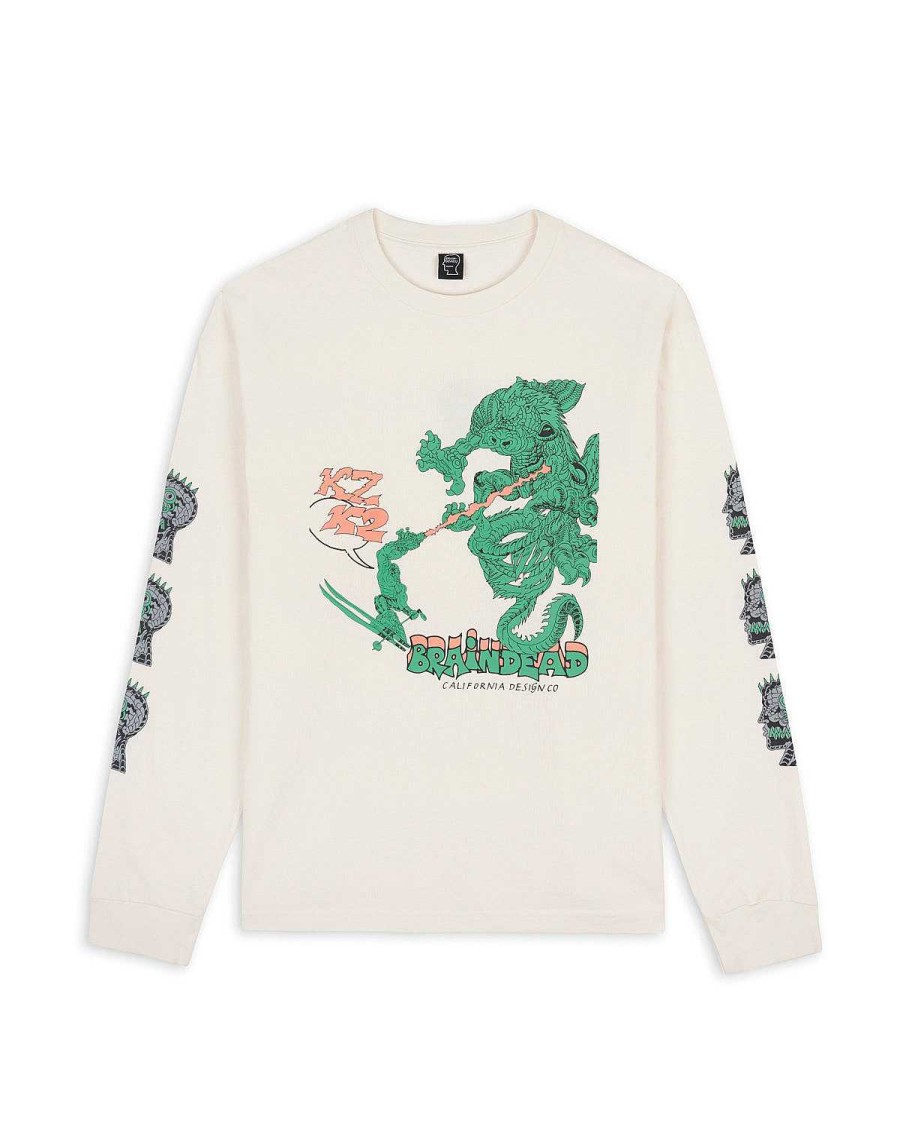 Lange Mouw | Brain Dead Brain Dead X K2 Dragon Shredder Long Sleeve Tan