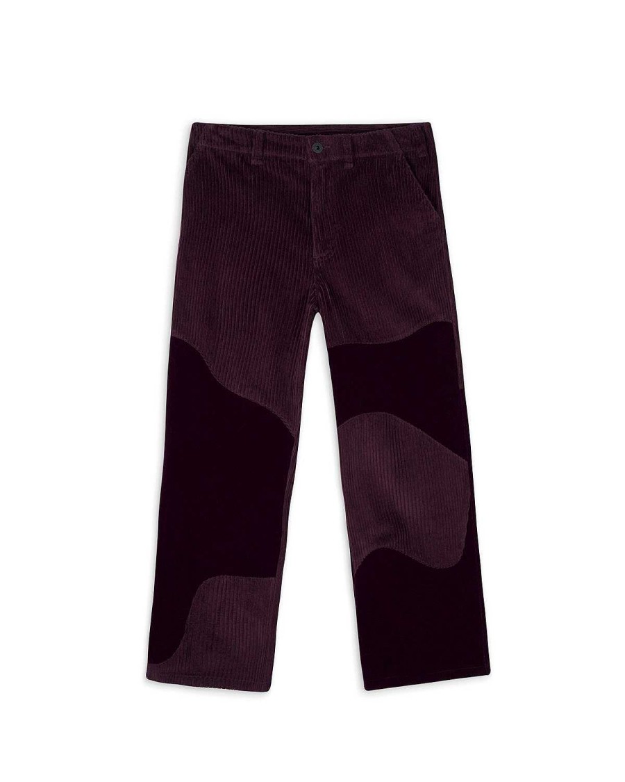 Hijgen | Brain Dead Womens Velvet & Cord Organic Panel Pant - Purple Purple/Black