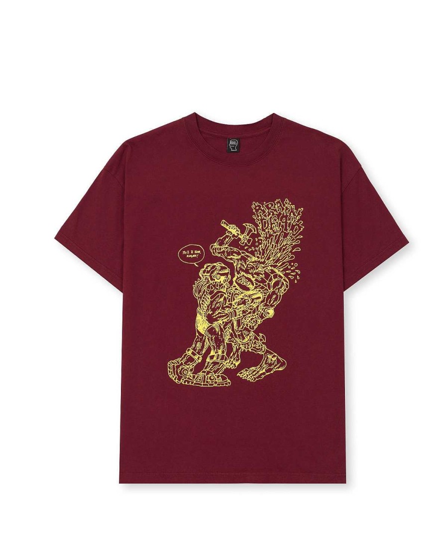 T-Shirt | Brain Dead Kogan'S Revenge T-Shirt Maroon