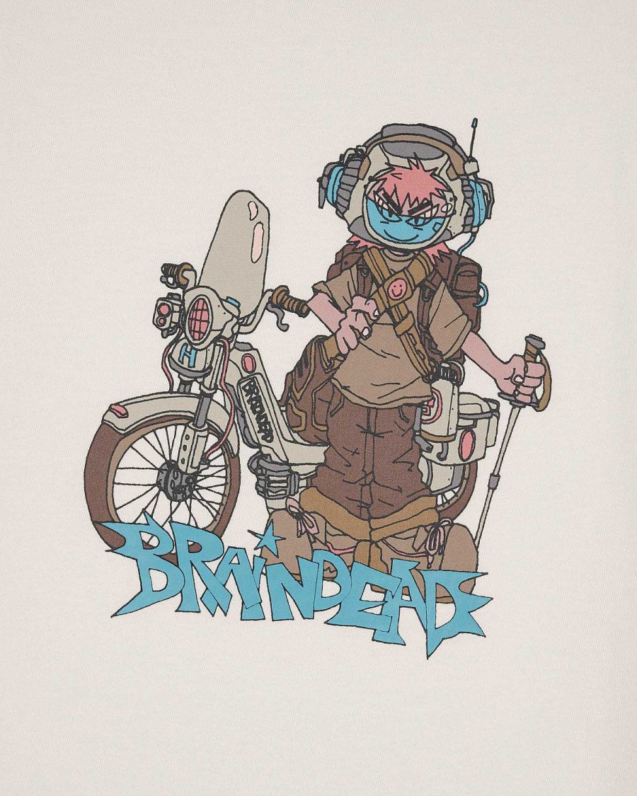 T-Shirt | Brain Dead Moto Hiker T-Shirt Natural