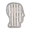 Tapijt | Brain Dead Logo Head Striped Rug Black/White