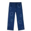 Hijgen | Brain Dead Logohead Denim Double Knee Utility Pant Indigo