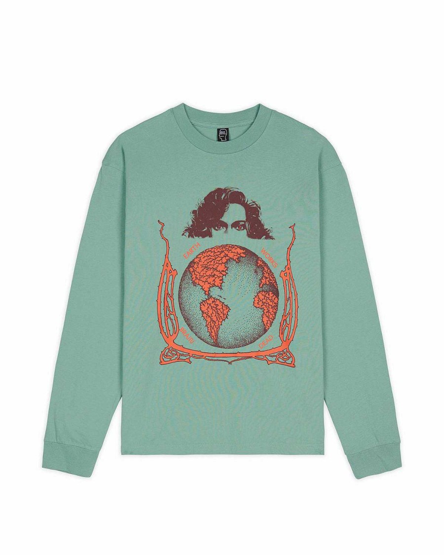 Lange Mouw | Brain Dead Conspiracy Long Sleeve Grey Green